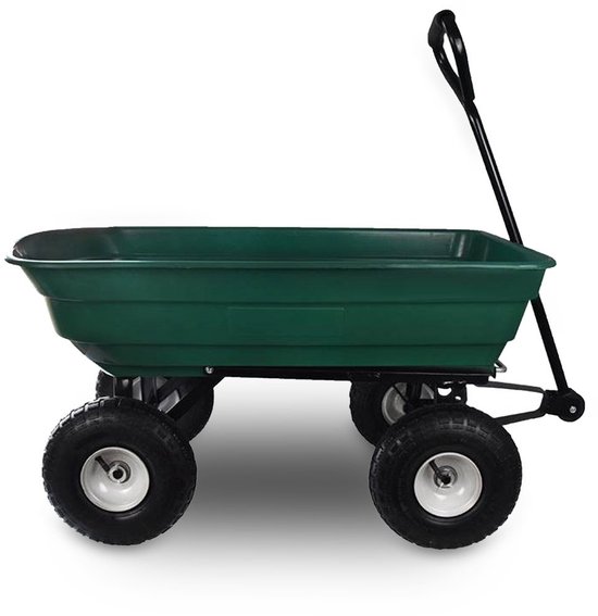 Tuinkar / Transportkar / Handkar - Met Kiepfunctie - Max. 200 kg - 75L van Gardebruk