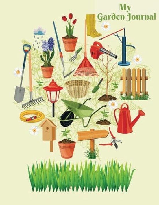 Tuinlogboek - Planner & Dagboek voor Tuintoewachter, Incl. Seizoenen, Maandplanning, Checklist en Shoppinglijst - 8.5x11" van Merkloos	