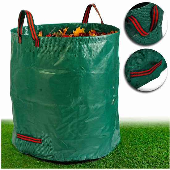 Tuinmand voor bladeren 272 l Plonos PL-524 groen van Plonos