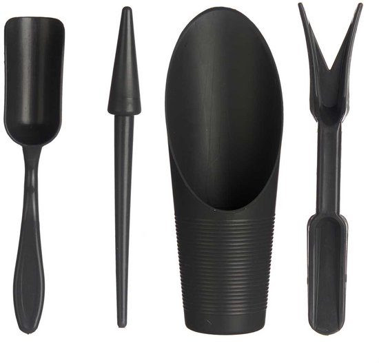 Tuinonderhoud set: schep, hark, handstrooier van Kinzo Garden