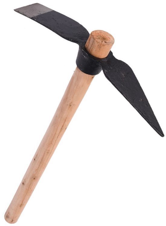Tuinplukker Dubbelzijdig Gebruik - Tuingereedschap - Houten Handvat - Hoog Koolstofstaal - Stevig en Solide - Antislip Handvat