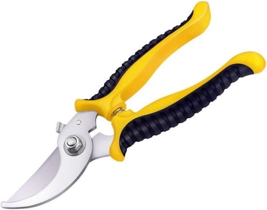 Tuinschaar-19*6cm-PVC handvat + magnesium-aluminiumlegering-tuingereedschap-gebruikt voor het knippen van bloemen, planten en bomen-ook geschikt voor dagelijks gebruik, zoals het knippen van lange stoffen, enz van Merkloos	