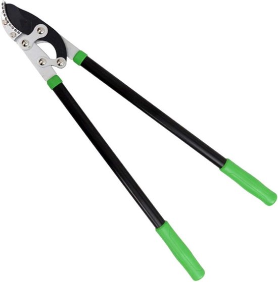 Tuinschaar lange steel - Snoeischaar takken - Fruitbomen snoeien - Scherpe SK-stalen messen - 76 cm totaal - Groen