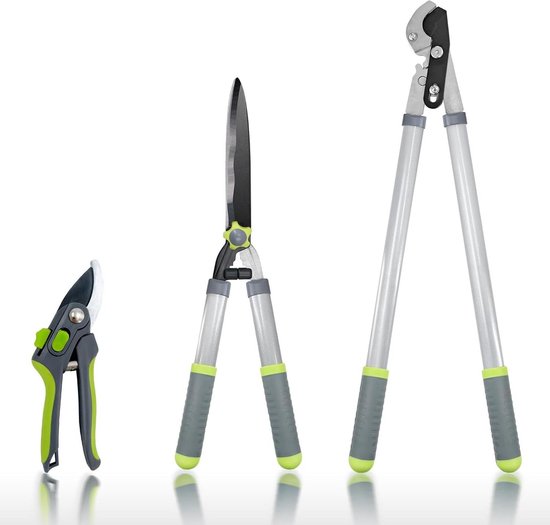 Tuinschaar set - Heavy Duty boomscharen en professionele heggenschaar - boom- en struikverzorgingsset van Talen Tools