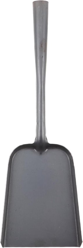 Tuinschep As Schep - Vuurplaats Gereedschap - Open Haard Onderhoud - Ergonomische Grip - 45 cm Lengte - Donkergrijs