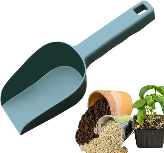 Tuinschep Handgereedschap - Kleine schop - Tuinieren en Zandbak - Ergonomische Grip - 23 cm - Groen