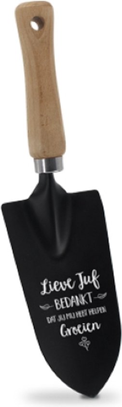 Tuinschep - Juf - schepje met tekst - cadeau idee juf - cadeau idee juffendag - cadeau einde schooljaar van T