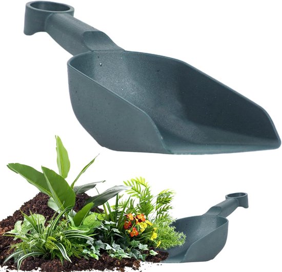 Tuinschep - Lepel Schep - Grond Verplanten - Verdikte Constructie - 30 cm - Legergroen