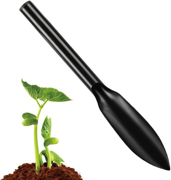 Tuinschep met antislip handgreep van zacht rubber - voor verplanten, hakken, verplaatsen, egaliseren, graven en planten (32 cm x 5 cm)