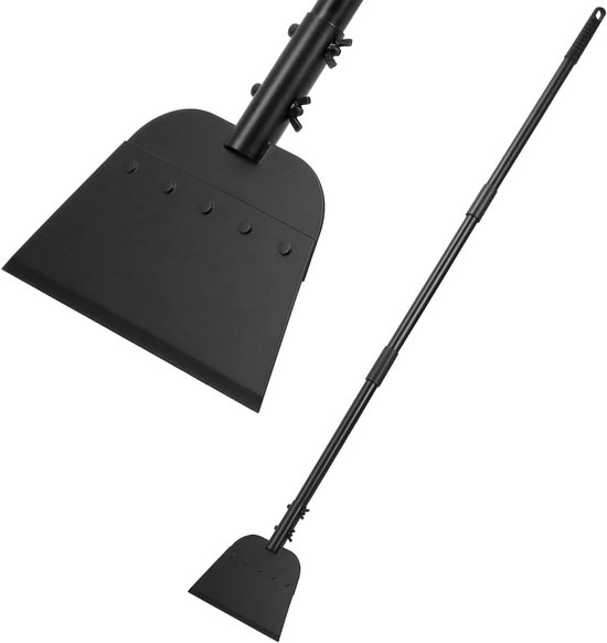 Tuinschep met handvat voor onkruid wieden, kantensnijden en ijs verwijderen - Stalen schoonmaakschep met verstelbare handgreep van Sneeboer