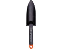 Tuinschep met maatmarkering en steel van 305 cm, gemaakt van polypropyleen in zwart/oranje van Merkloos	