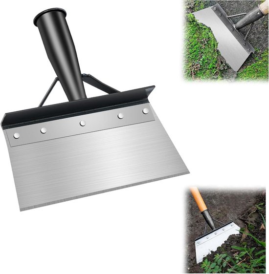 Tuinschep - Reinigingsschop voor Tuin - Roestvrijstaal - Onkruid en Mos Verwijderen - Multi-inzetbaar - Terras Gereedschap van Merkloos	