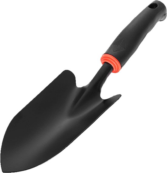 Tuinschep - Schep van roestvrij staal - Rubberen handvat - Antislip - Voor graven, tuinieren en het planten van gazons van Merkloos	