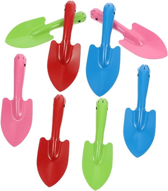 Tuinschep Set - Planten Spade - Tuinieren Buiten - Multifunctioneel Ijzer - 8 Stuks - Diverse Kleuren