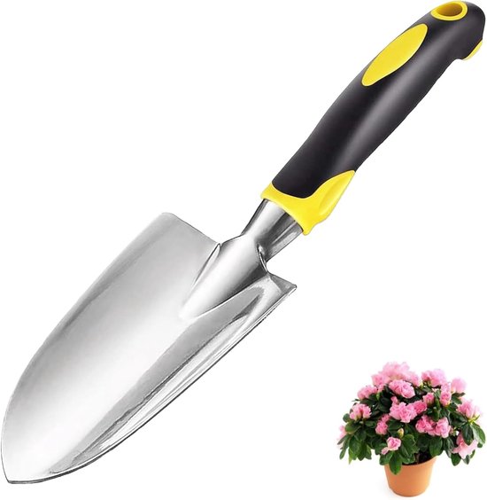 Tuinschep, troffel, plantentroffel, roestvrijstalen schep, tuinschep, tuinschep, plantentroffel voor verplanten, wieden, verticuteren van GARDENA