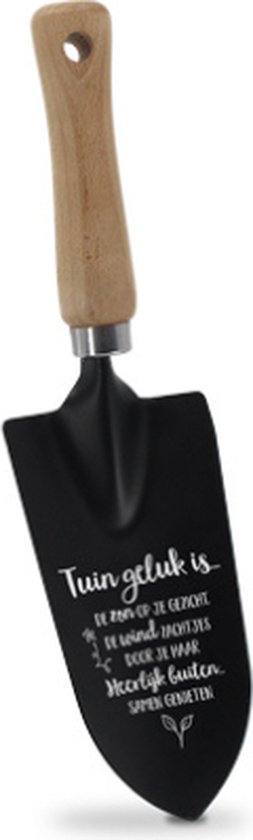 Tuinschep - Tuingeluk- schepje met tekst - cadeau idee - tuin van T