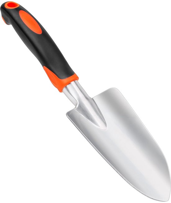 Tuinschep - Tuinschepje - Werkbreedte 7.5cm, 30 cm lang - roestbestendige tuinschep - oranje van Merkloos	