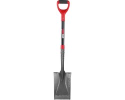 Tuinschep Vierkant - Graafschep Metsersschep - Tuinieren Grondverzet - Stevige Stalen Schop - 109cm Lengte