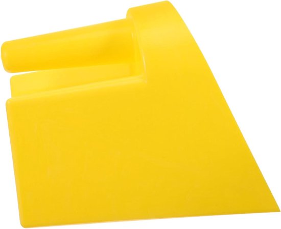 Tuinschep - Voerschep Schep - Dieren voeren - Slijtvast plastic - 20x18x14.5 cm - Geel