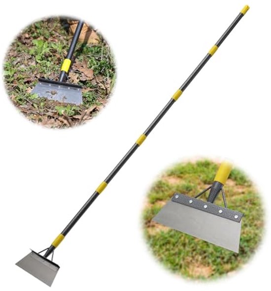 Tuinschep voor effectief onkruid wieden - 163 cm lang van Merkloos	