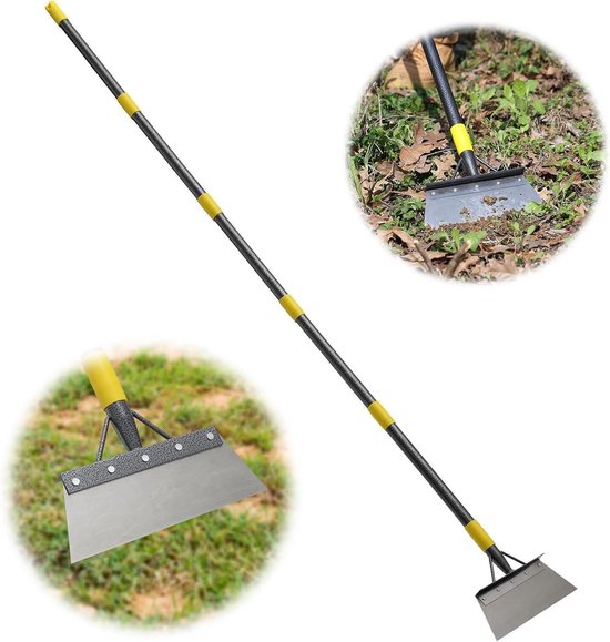 Tuinschep voor efficiënt wieden van onkruid in de tuin - Lichte en duurzame schep van 238 cm lengte - Tuinaccessoire voor gemakkelijk tuinieren van Merkloos	