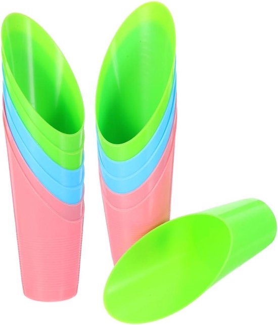 Tuinschepjes Set - Potgrondschepjes Plantenschep - Binnenshuis Tuinieren - Compact en Praktisch Ontwerp - 15.7 cm Lengte - Multicolor