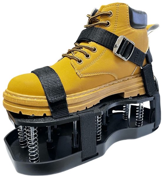 Tuinschoenen - Gazonnoppen - Automatische rebound - Gazonbeluchters - Tuinschoenen met grasspikes - Intrekbare veren - Dubbellaagse stootschoenen met verstelbare banden - Tuingereedschap - Voor gazononderhoud van Tescien