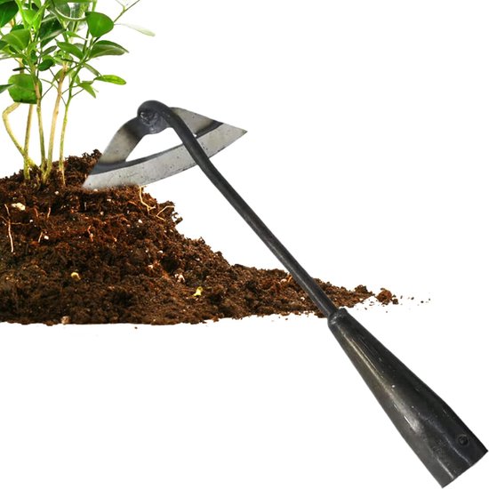 Tuinschoffel - Handschoffel - Onkruid wieden - Hittegesmeed staal - 37 x 18 x 10 cm - Metaal
