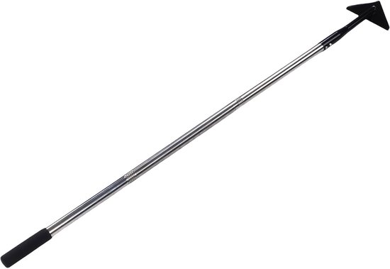 Tuinschoffel - Onkruidsteker - Tuinonderhoud - Verstelbare steel - 145 cm - Zilver