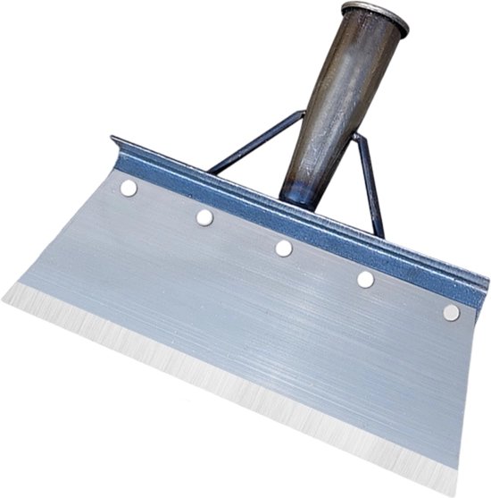 Tuinschop-Multifunctionele Onkruidreiniger en - Vlijmscherp Mangaanstaal -32 cm lengte- Onkruidschraper voor Bestrating, Mos en Tuinonderhoud - Heavy Duty Voegenreiniger - Exclusief Steel - Zilver
