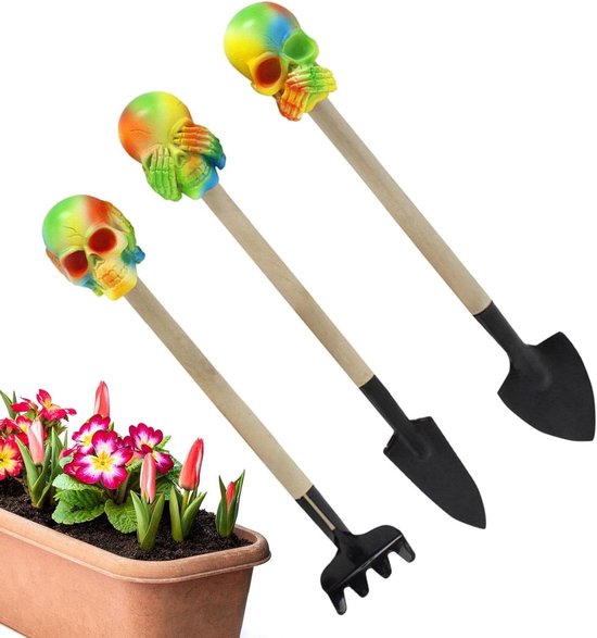 Tuinschop set - Miniatuur gereedschap - Planten verpotten - Stevige constructie - 258 cm - Unisex