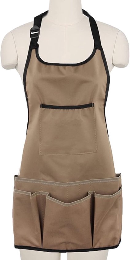 Tuinschort - Tuingereedschap schort - Werkschort - Oxford stoffen tuinschort - Tuingereedschap opbergschort - Multifunctioneel waterdicht en slijtvast - Unisex - 58x60cm van Merkloos	