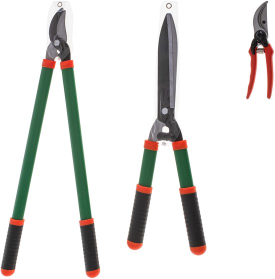 Tuinset Snoeischaar – Heggenschaar – Takkenschaar – 3-delig – Voor Heggen, Struiken en Takken van Merkloos	