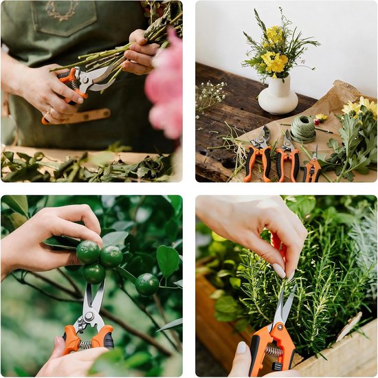 Tuinsnoeischaar, 3-delige set - Ergonomisch van Merkloos	