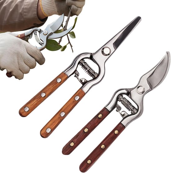 Tuinsnoeischaren - Handgereedschap - Takken Snoeien - Robuust Roestvrij Staal - 22 x 6 x 3 cm