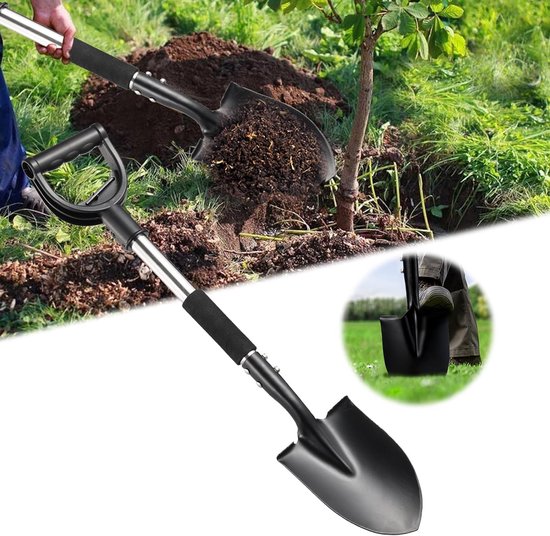 Tuinspade, metalen handgreep van DeWit