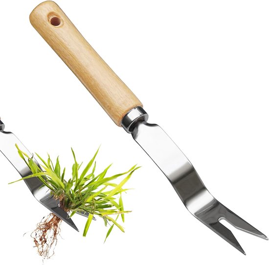 Tuinspade van roestvrij staal - Plantspade voor bloembollen en zaaibedden - Ergonomische handgreep - Ideaal voor potten en kleine tuinklussen