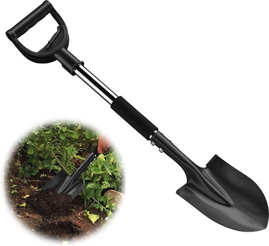 Tuinspade voor zware klussen - 78 cm puntige schoppen voor steenachtige grond van T