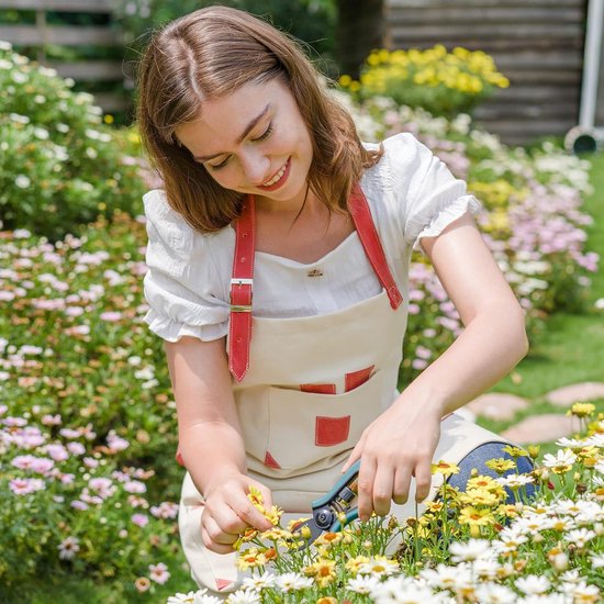 Tuinsproeier, 155 mm, tuinsproeier met roestvrijstalen messen, microtip, snijpunten met teflon coating, precisiebladen voor het trimmen van planten en hydrocultuur kruiden van Merkloos	