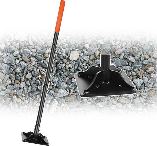 Tuinstamper 4,5 kg - Verstelbare Steel 112 cm - Zwaar Koolstofstaal - Ideaal voor Straatstenen en Asfalt