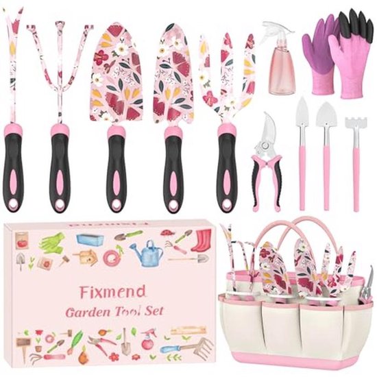 Tuinvriendinnen: 10-delige Tuinset met Bloemenprint - Perfecte Cadeaus voor Verjaardagen, Moederdag, Kerst en Pensionering
