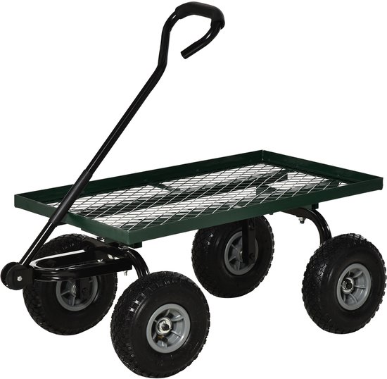 Tuinwagen – Maximaal draagvermogen: 150 kg – Groen