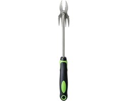 Tuinwerktuig - Grasverwijderaar Hark - Gazon Onderhoud - Ergonomische Handgreep - 37 cm Lengte - Grijs