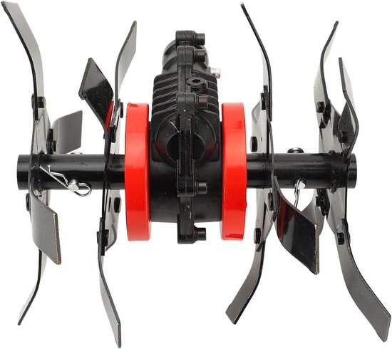 Tuinwieder en Lossere Grondbewerker met Elektrisch Cultivatorwiel - 2-in-1 Gereedschap voor Sleufmaaien - 28 mm, 9 Tanden van Merkloos	