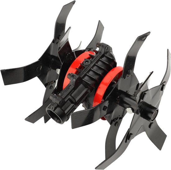 Tuinwiel Cultivator - Onkruidverwijderaar Bodemwoeler - Gazononderhoud Bodemluchtig - 2-in-1 Functie - 29x28x24 cm van Merkloos	