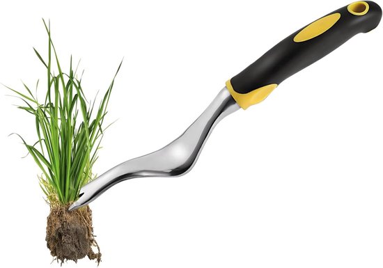 Tuinwortelextractor - 30 * 2 cm - PVC-handvat + magnesium-aluminiumlegering - tuingereedschap - voor het planten, verplanten, wieden en dragen - voor het verplanten van bloemen en planten om wortels te extraheren van Merkloos	