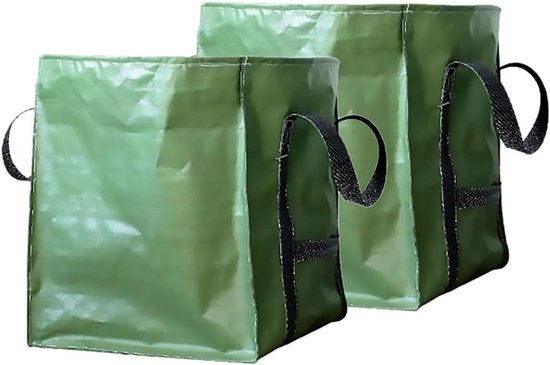 Tuinzak 250 Liter - Afvalzakken Tuin - Opruimen Groenafval - Herbruikbaar Polypropyleen - 60x60x70 cm - Groen