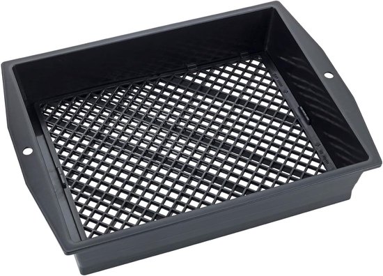 Tuinzeef - Zeefbak - Aarde Ziften - Verstelbare Zeefinzet - 35 x 7.5 x 27.3 cm - bruin van Merkloos	