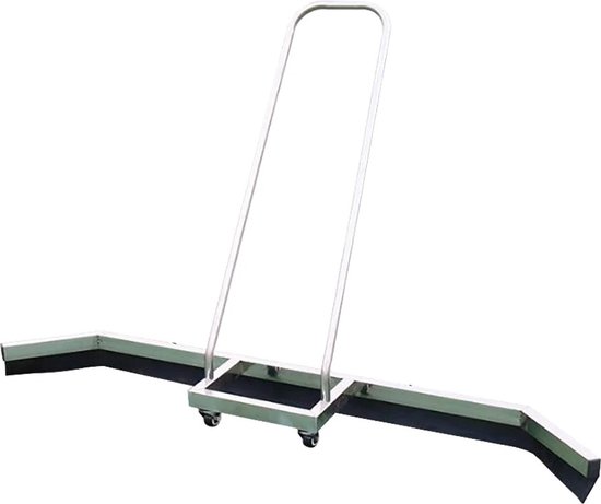 Tumex - Tennisbaan wisser - Waterschuiver - Waterwisser - Voor Buitenbanen - 145 cm Breed - Roestvrij Staal - Met Gladde Zwenkwielen van Tumex