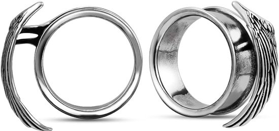 Tunnels en plugs 2G - 1 inch Wing Blade Design voor stretching, uitgerekte oorgaatjes, dames, lichaamspiercing, sieraden